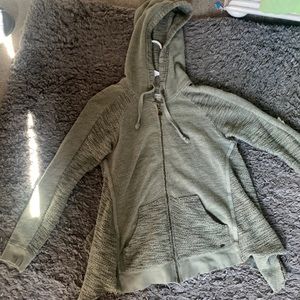 Green hoodie